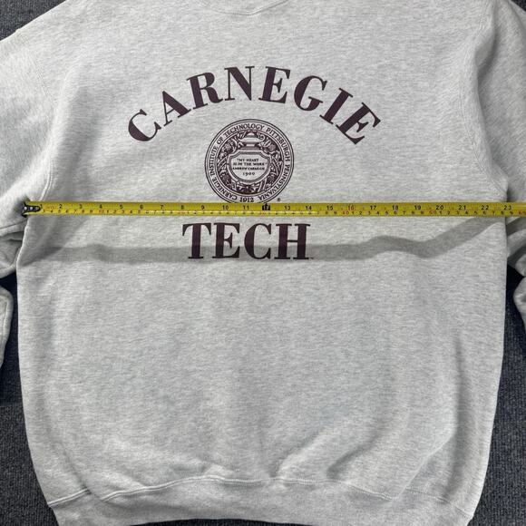 Vintage Y2K Carnegie Tech Sweater Collegiate Pullover Sweater Hanes Sz XXL - Picture 7 of 9